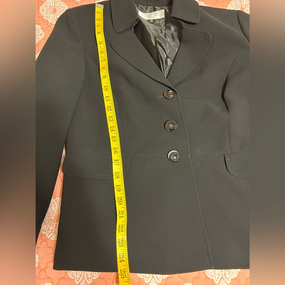 Tahari Pant Suit Black Size 14 Petite - Picture 7 of 9